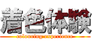 着色体験 (colouring experience)