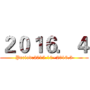２０１６．４ (Period:2015.10~2016.3)