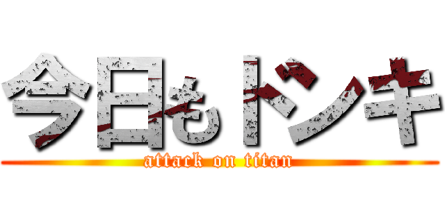 今日もドンキ (attack on titan)