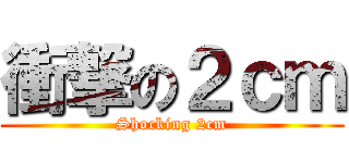 衝撃の２ｃｍ (Shocking 2cm)