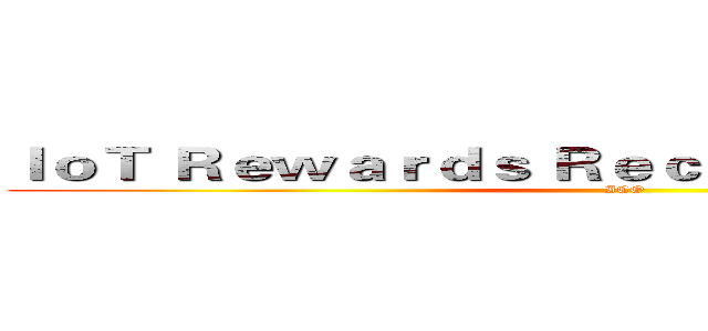 ＩｏＴ Ｒｅｗａｒｄｓ Ｒｅｃｙｃｌｉｎｇ Ｒｏｂｏｔ (ICO)