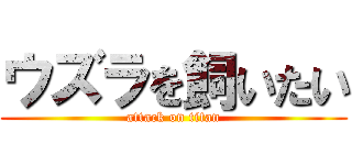 ウズラを飼いたい (attack on titan)