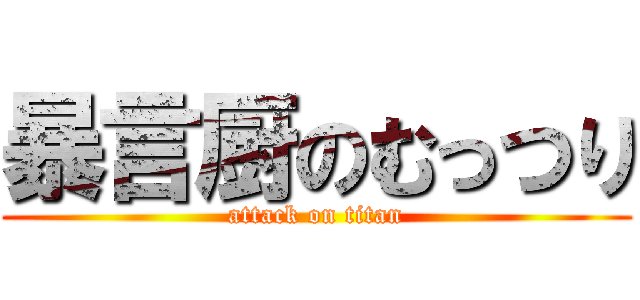 暴言厨のむっつり (attack on titan)