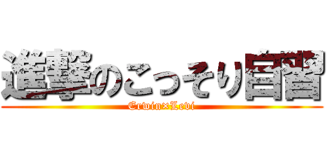 進撃のこっそり自習 (Erwin×Levi)