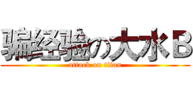 骗经验の大水Ｂ (attack on titan)