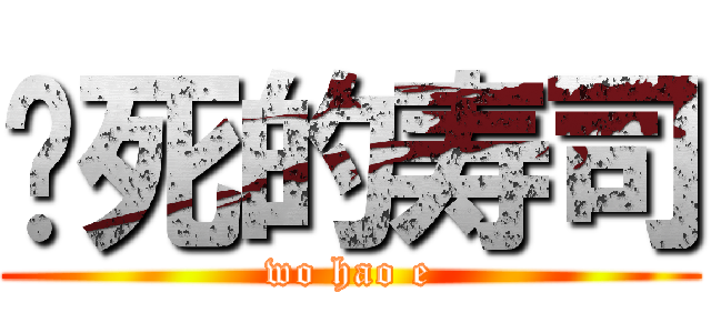 饿死的寿司 (wo hao e)