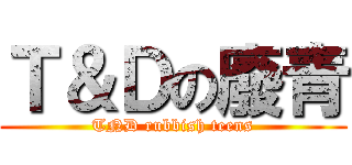 Ｔ＆Ｄの廢青 (TND rubbish teens)