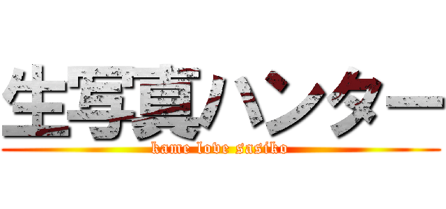 生写真ハンター (kame love sasiko)