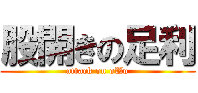 股開きの足利 (attack on oUo)