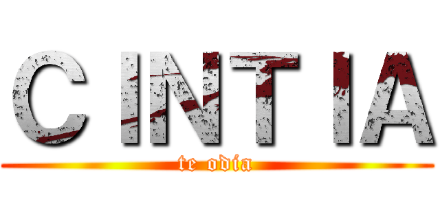 ＣＩＮＴＩＡ (te odia)