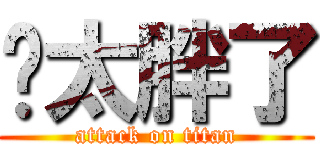 你太胖了 (attack on titan)