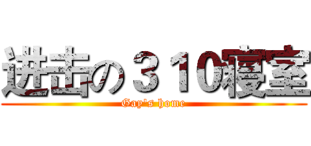 进击の３１０寝室 (Gay's home)