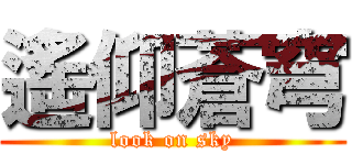 遙仰蒼穹 (look on sky)