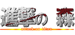 進撃の 森 (attack on titan)