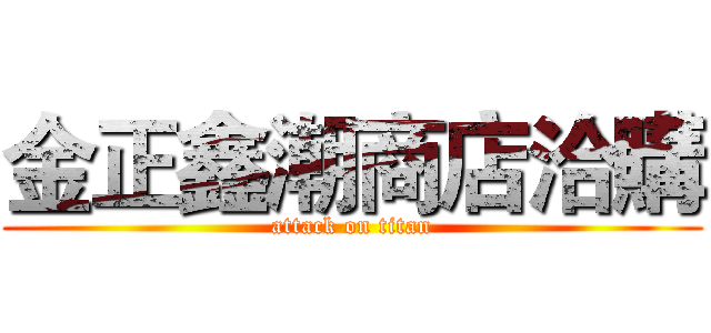 金正鑫潮商店洽購 (attack on titan)