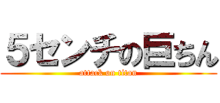 ５センチの巨ちん (attack on titan)