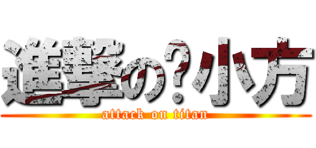進撃の婷小方 (attack on titan)