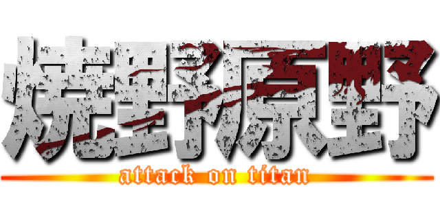 焼野原野 (attack on titan)