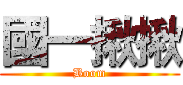 國一揪揪 (Boom)