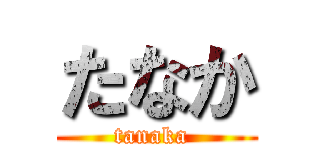 たなか (tanaka )