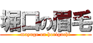 堀口の眉毛 (mayuge on horiguchi)