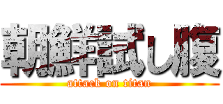 朝鮮試し腹 (attack on titan)