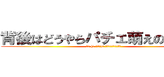 背後はどうやらパチェ萌えのようです (₍₍ (ง ˙ω˙)ว ⁾⁾　ﾈﾙﾀﾞﾝｽ)