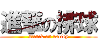 進撃の排球 (attack on valley)