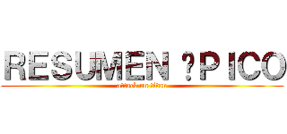 ＲＥＳＵＭＥＮ ÉＰＩＣＯ (attack on titan)