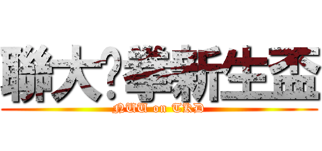 聯大跆拳新生盃 (NUU on TKD)