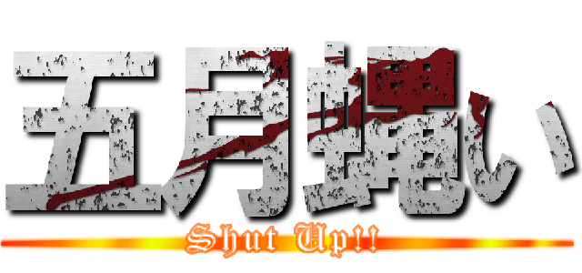 五月蝿い (Shut Up!!)
