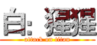 白：猩猩 (attack on titan)