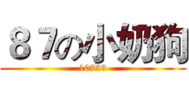 ８７の小奶狗 (10723)