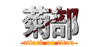 菊部 (attack on titan)