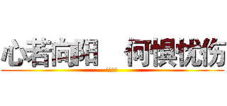 心若向阳    何惧忧伤 (醉墨漓烟)