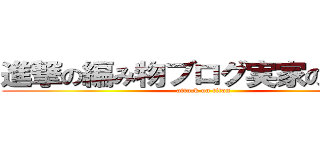 進撃の編み物ブログ実家の米が米 (attack on titan)