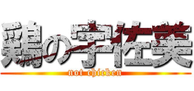 鶏の宇佐美 (not chicken)