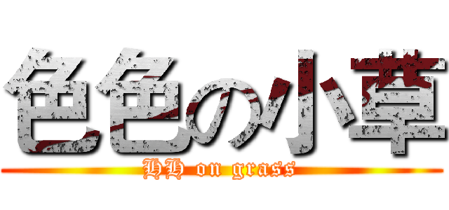 色色の小草 (HH on grass)
