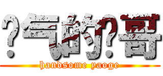 帅气的尧哥 (handsome yaoge)