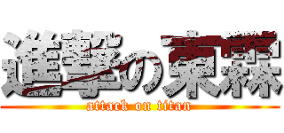進撃の東霖 (attack on titan)