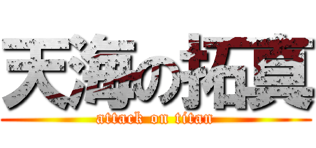 天海の拓真 (attack on titan)