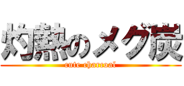 灼熱のメグ炭 (cute charcoal)