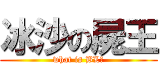 冰沙の屍王 (what is BL?)