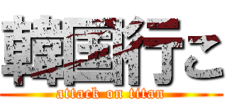 韓国行こ (attack on titan)