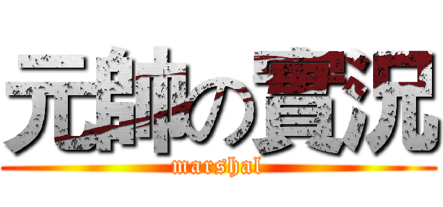 元帥の實況 (marshal)