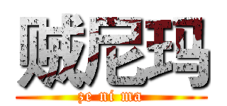 贼尼玛 (ze ni ma)
