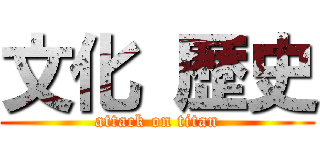 文化 歴史 (attack on titan)