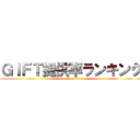 ＧＩＦＴ提供率ランキング (attack on titan)