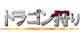 ドラゴン狩り (Dragon hunt)