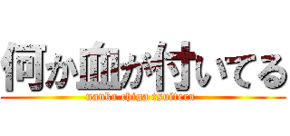 何か血が付いてる (nanka chiga tsuiteru )